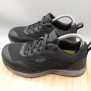 KEEN Utility Shoes Women 8M Black Mesh Work Safety Toe Boots 1025638M Flaw
